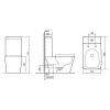 унитаз santiline sl-5024 напольный, моноблок, арматура geberit, сиденье микролифт, белый