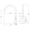 смеситель для кухни esko k45 (k45 white)