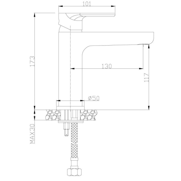 смеситель для раковины rossinka rs33 rs33-13