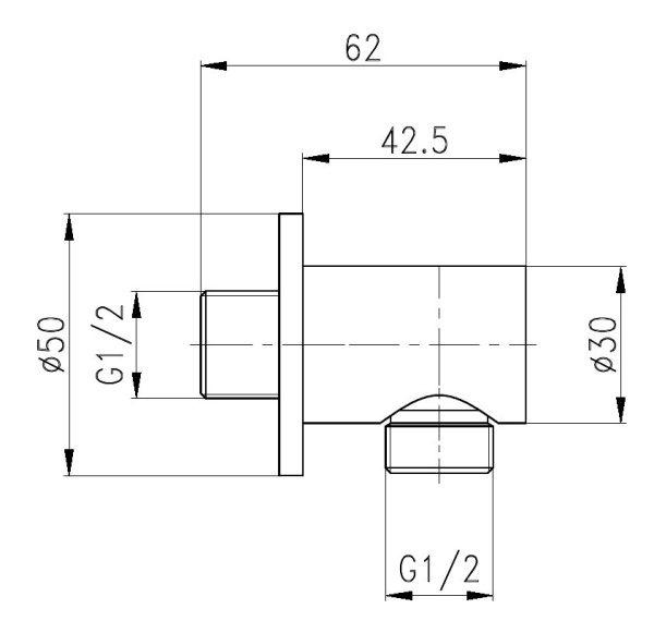 шланговое подключение aquanet static af330-92b 261830 цвет черное матовое