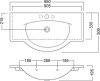 раковина накладная/подвесная hatria sophie 95х49 см y0hc01