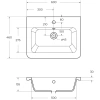 раковина полувстраиваемая belbagno urban 60 12060-kl белая
