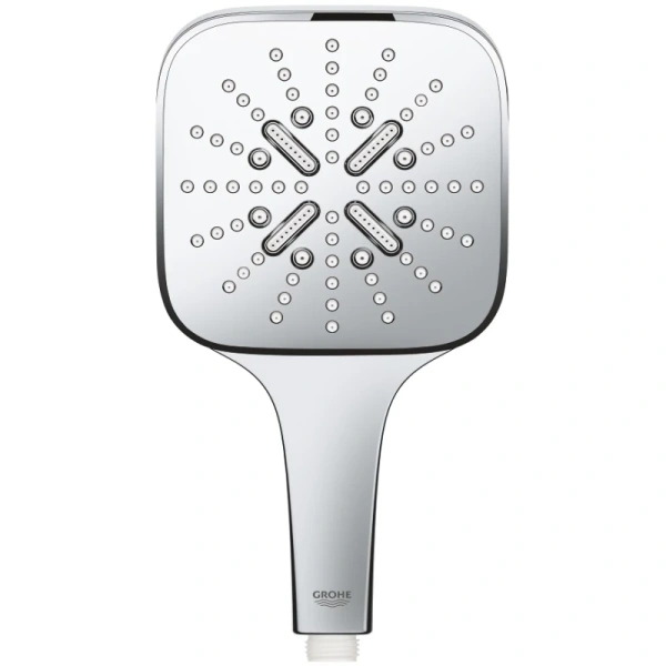 ручной душ 130 мм grohe rainshower smartactive cube 26582000