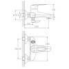 смеситель для ванны haiba hb3204 цвет хром