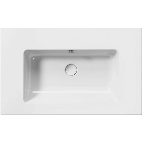 раковина gsi pura 8843111 подвесная, 80x50 см, bianco lucido (белый глянец)