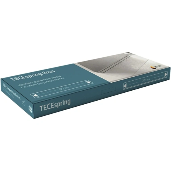 душевой трап (лоток) tece tecespring linus plate s600900 90 см, с решеткой, под плитку