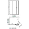 душевой уголок wasserkraft lippe 120×90 45s07 профиль хром, стекло прозрачное