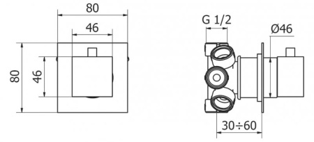 переключатель потоков cezares articoli vari czr-dev5-01-cr хром