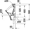 писсуар подвесной duravit durastyle 2804300000