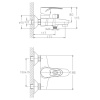 смеситель для ванны haiba hb6065 цвет хром