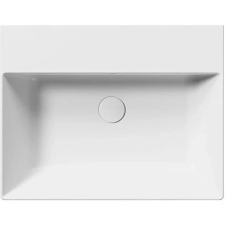 раковина gsi kube x 9431109 подвесная, 60x47 см, bianco opaco (белый матовый)