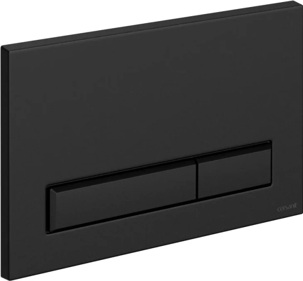 кнопка смыва для инсталляции cersanit blick 64115 для унитаза, пластик, цвет матовый черный