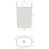 раковина напольная 55х36 см nt bagno bello nt701