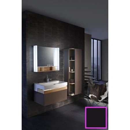 пенал jacob delafon terrace eb1179d-m61 подвесной r, черный матовый