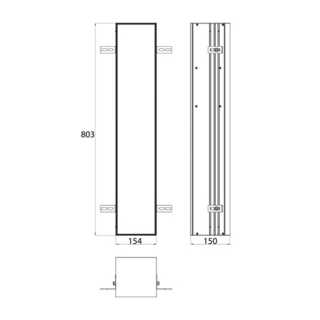 шкафчик для туалета emco asis 9756 110 10 встраиваемый