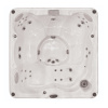 минибассейн jacuzzi j235 zi12zm0e80 213х213х91 см отдельностоящий, гидро/аэромассаж, clearray, ecoshield, с крышкой, отделка: platinum / roasted chestnut