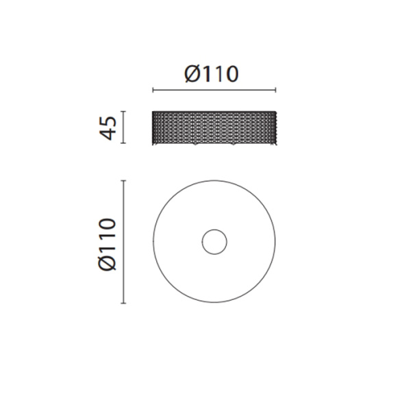 Контейнер Ø11х4.5 см Oasis Defile 0AGD023CR, настольный, рифленый, цвет: хром