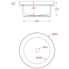 раковина встраиваемая artceram fuori scala tfl032 01;00 ø40 см, цвет, цвет белый