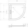 душевой поддон из литого мрамора 80x80 cezares tray-as-r-80-30-w