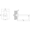 излив для ванны gessi via manzoni 38701#149 161#5 мм, цвет finox
