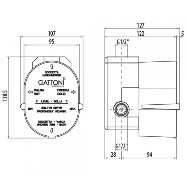 внутренняя часть gattoni gbox sc0550000cr