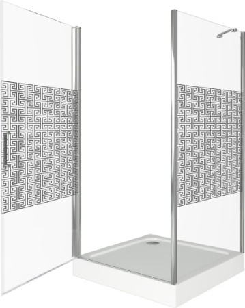 душевой уголок good door fantasy cr-100-f-ch 100×100