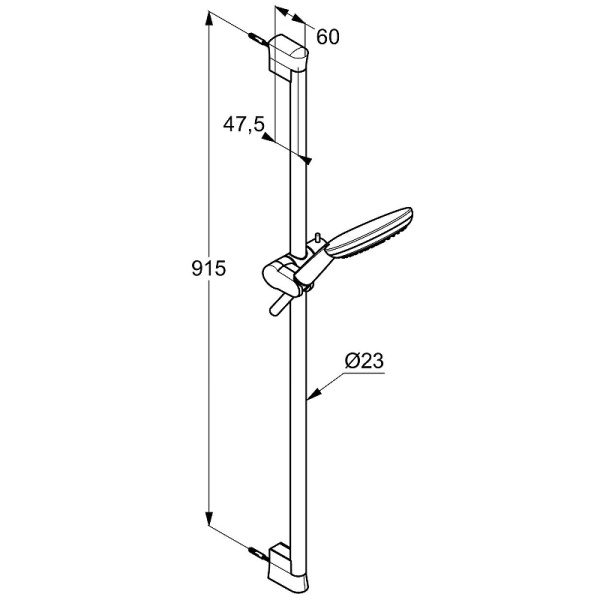 душевой гарнитур kludi freshline 3s 679400500 цвет хром