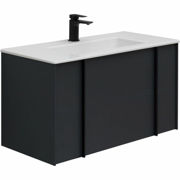 тумба под раковину allen brau reality 90 1.32006.am подвесная антрацит матовый