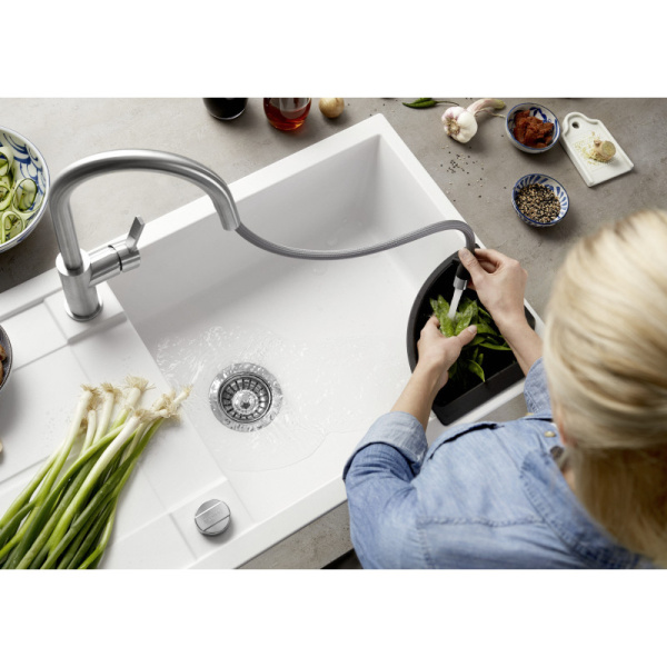 мойка кухонная blanco metra xl 6s 515280 белая