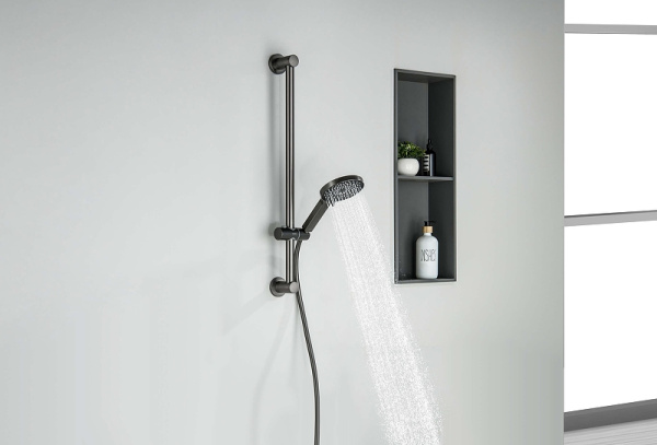 душевой гарнитур aquatek лугано aq2022bgm цвет оружейная сталь