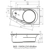 акриловая ванна riho yukon 160х90 l b009012005 (bd7500500000000) без гидромассажа