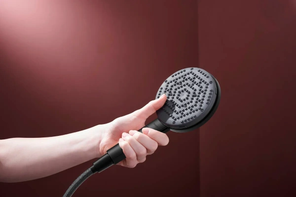 душевая лейка hansgrohe raindance alive select s 24512670 matt black (черный матовый)