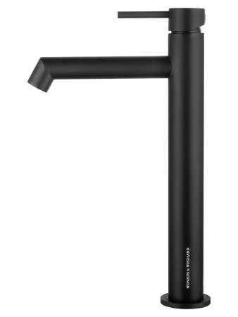смеситель wonzon & woghand ww-h1064-mb для раковины, высокий, черный матовый