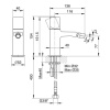 смеситель для биде fantini lame 24 02 m008wf