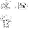 биде подвесное ideal standars connect air e0266v3