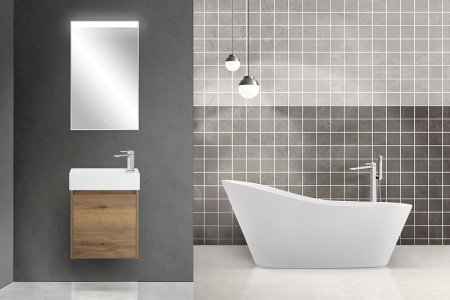 тумба под раковину belbagno kraft mini 50 r kraft mini-500/260-1a-so-rt-r подвесная rovere tabacco