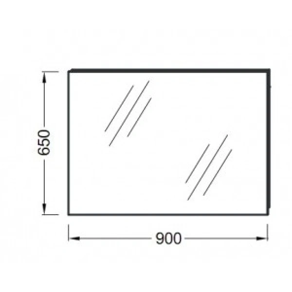 зеркало jacob delafon ove sequoia 90 eb1083-nf подвесное