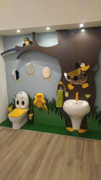 Стакан для зубных щёток Creavit Ducky BJ11023Y детский желтый