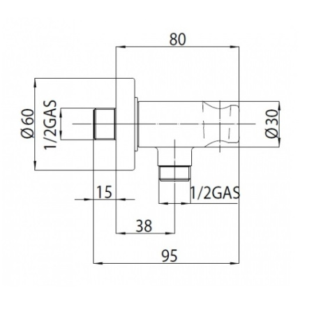 шланговое подключение bossini c12000.073, черный матовый