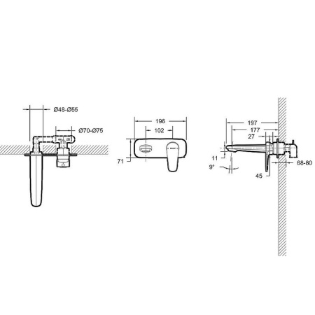 смеситель для раковины bravat source p8173218bw-eng черный