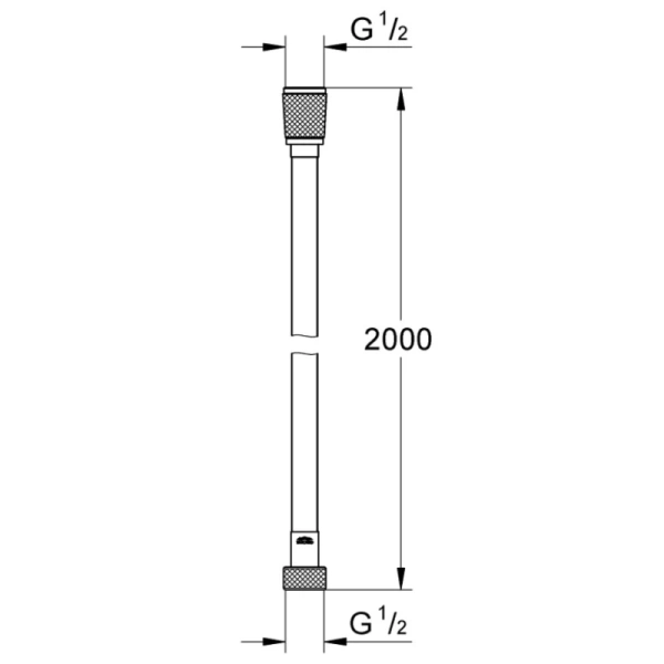 душевой шланг 200 см grohe vitalioflex 27507001