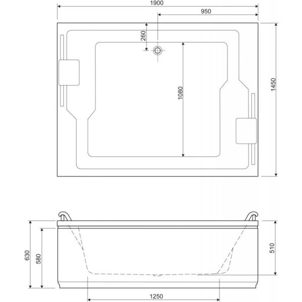 акриловая ванна cezares plane duo 190x145 plane_duo-190-145-51-w37 без гидромассажа акриловая ванна cezares plane duo 190x145 plane_duo-190-145-51-w37 без гидромассажа