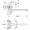 смеситель для ванны grohe eurosmart cosmopolitan 32847000