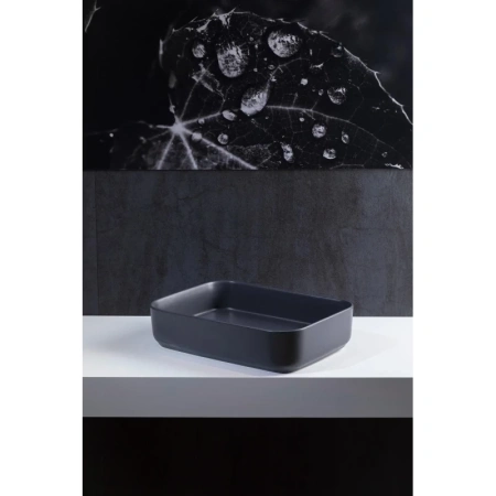 раковина allen brau fantasy 4.11021.an 50x36 см, накладная, цвет серая