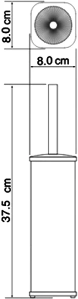 Ёршик для унитаза Wasserkraft K-1117Black