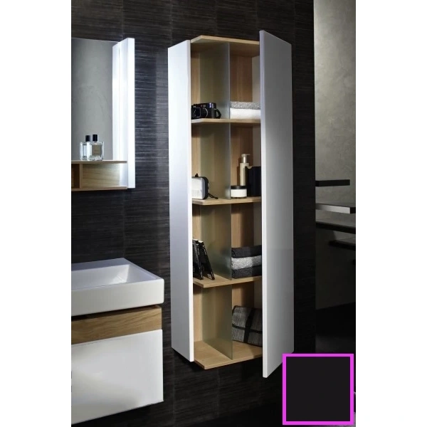 шкаф пенал jacob delafon terrace 50 r eb1179d-274 подвесной черный глянцевый