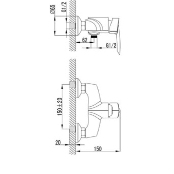 смеситель для душа lemark mars lm3503c