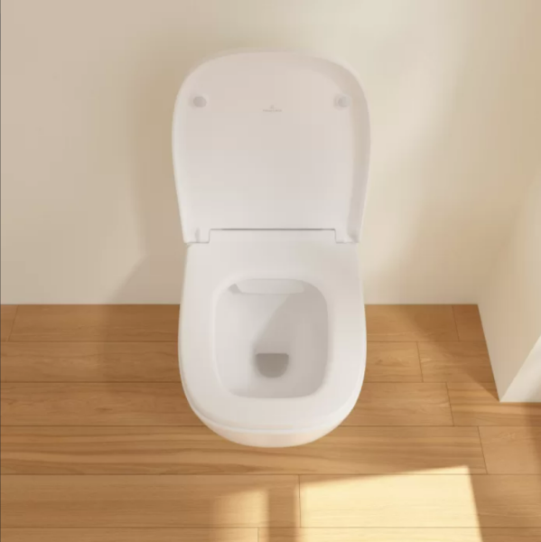 унитаз подвесной villeroy&boch antheus 4608r0rw без сиденья, безободковый, ceramicplus, цвет белый матовый