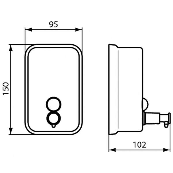 Дозатор для жидкого мыла Ideal Standard IOM A9109MY Нержавеющая сталь