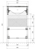 тумба под раковину 1marka july 50п подвесная, белый глянец